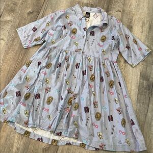 Luna Lovegood Shirt Dress with Short Sleeves